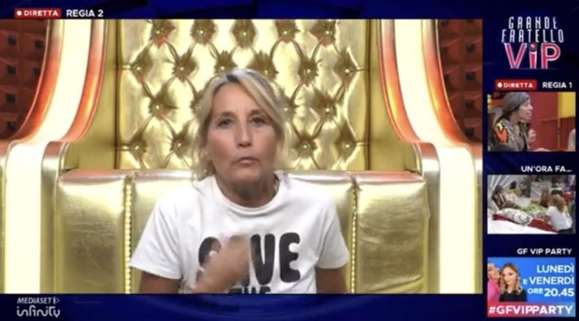 La regia del GF Vip manda in onda per errore il confessionale di Jo Squillo preview