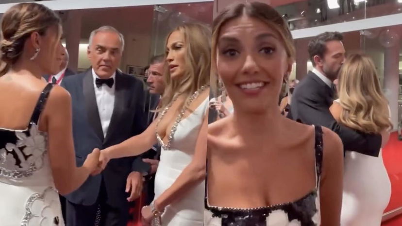 Serena Rossi incontra Jennifer Lopez a Venezia, la cantante la saluta e poi la snobba: il momento imbarazzante preview