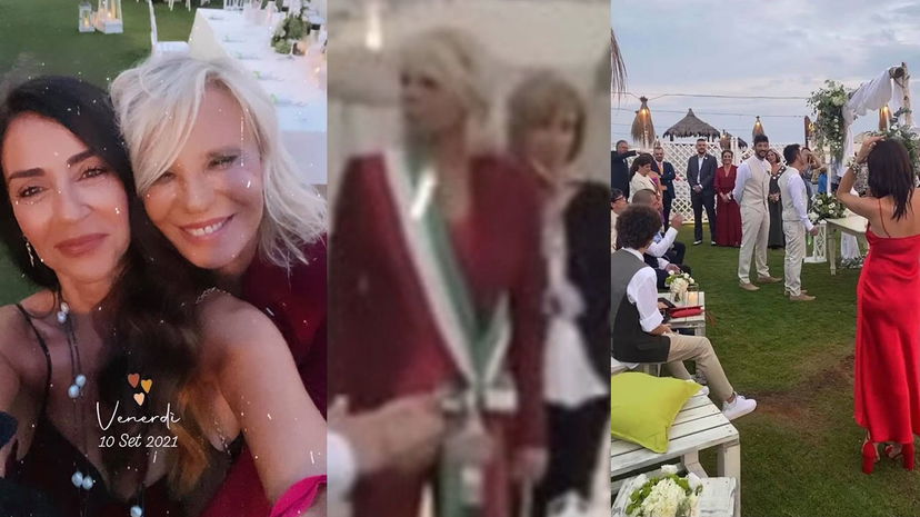 Maria De Filippi officia l’unione civile del suo collaboratore Alessandro col marito Bruno preview