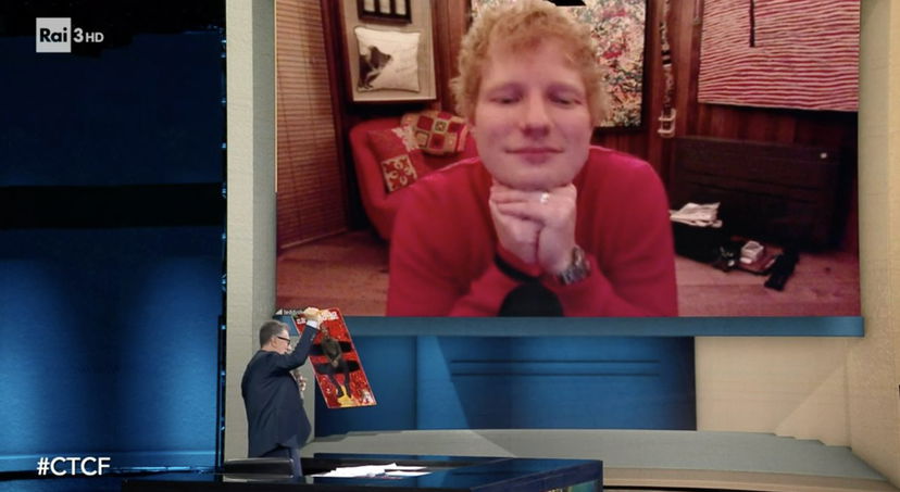 Ed Sheeran parla in italiano da Fabio Fazio preview