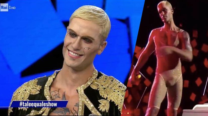 Pierpaolo Pretelli imita Achille Lauro a Tale e Quale: molti notano un dettaglio preview