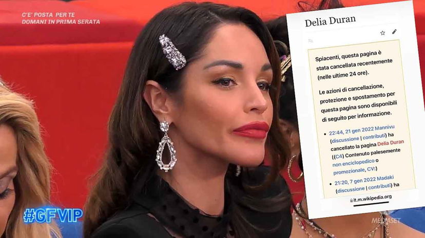 Delia Duran: Wikipedia le cancella la pagina preview