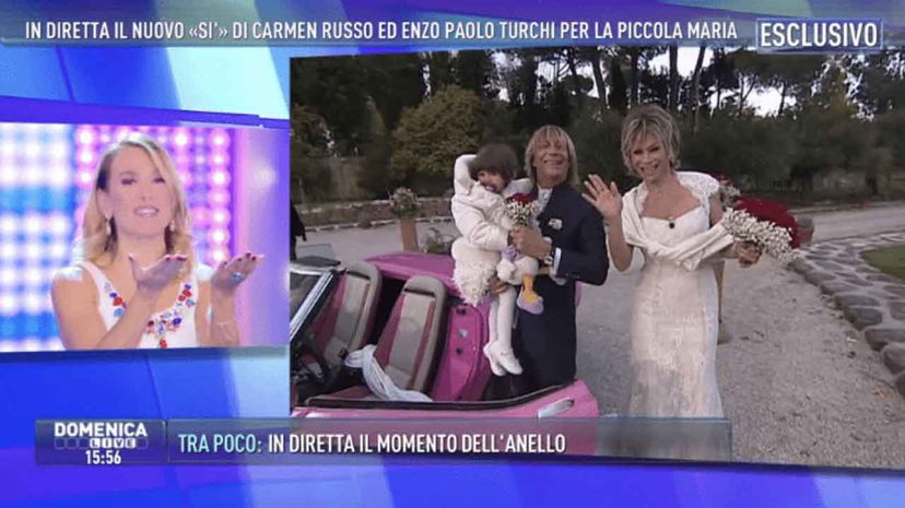 Enzo Paolo e Carmen: il matrimonio (senza Nathaly) da Barbara d’Urso preview