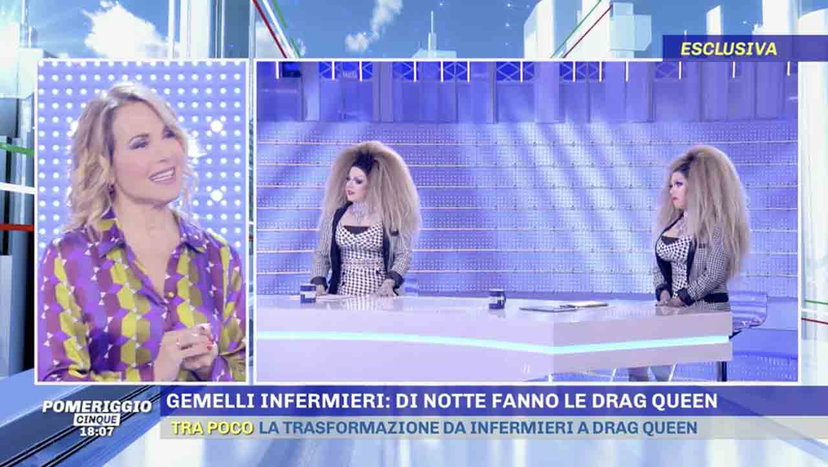 Infermieri di giorno, drag queen di notte: le Sorelle Pompadur approdano a Pomeriggio 5 preview