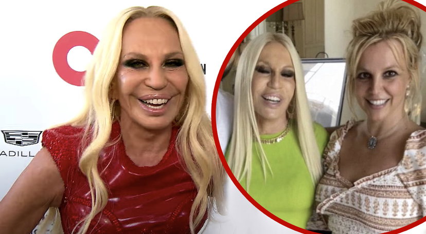 Donatella Versace racconta cosa ha fatto a casa di Britney Spears preview