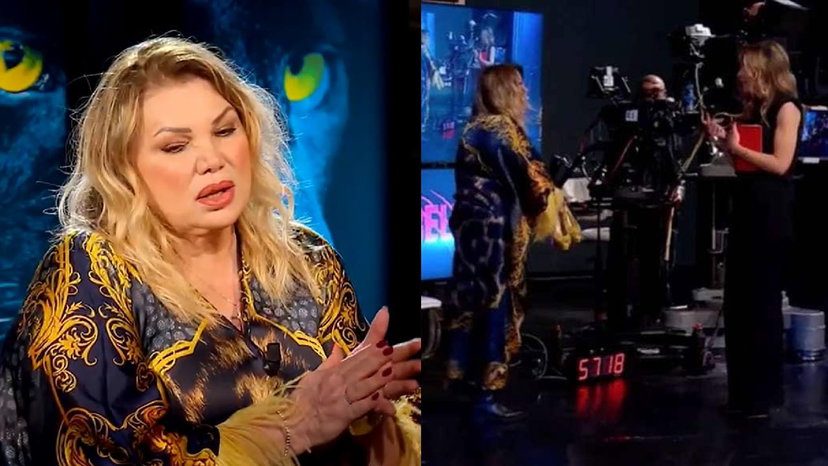 Serena Grandi mente a Belve, ma un fuori onda la inchioda preview