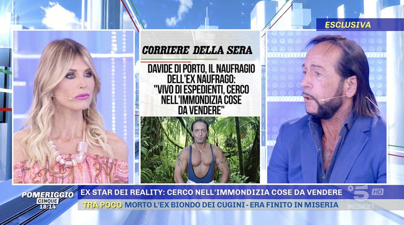 Arianna David insinua dubbi sulla reale povertà di Davide Di Porto preview