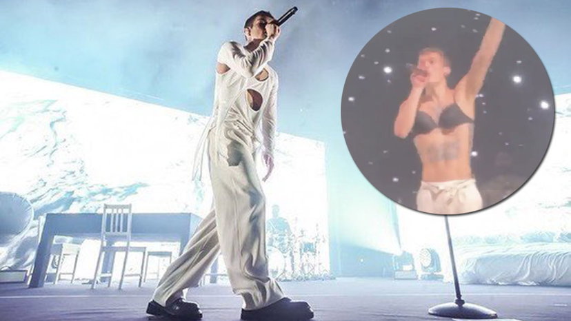 Blanco indossa un reggiseno in concerto: “Gliel’ho dato io!” preview