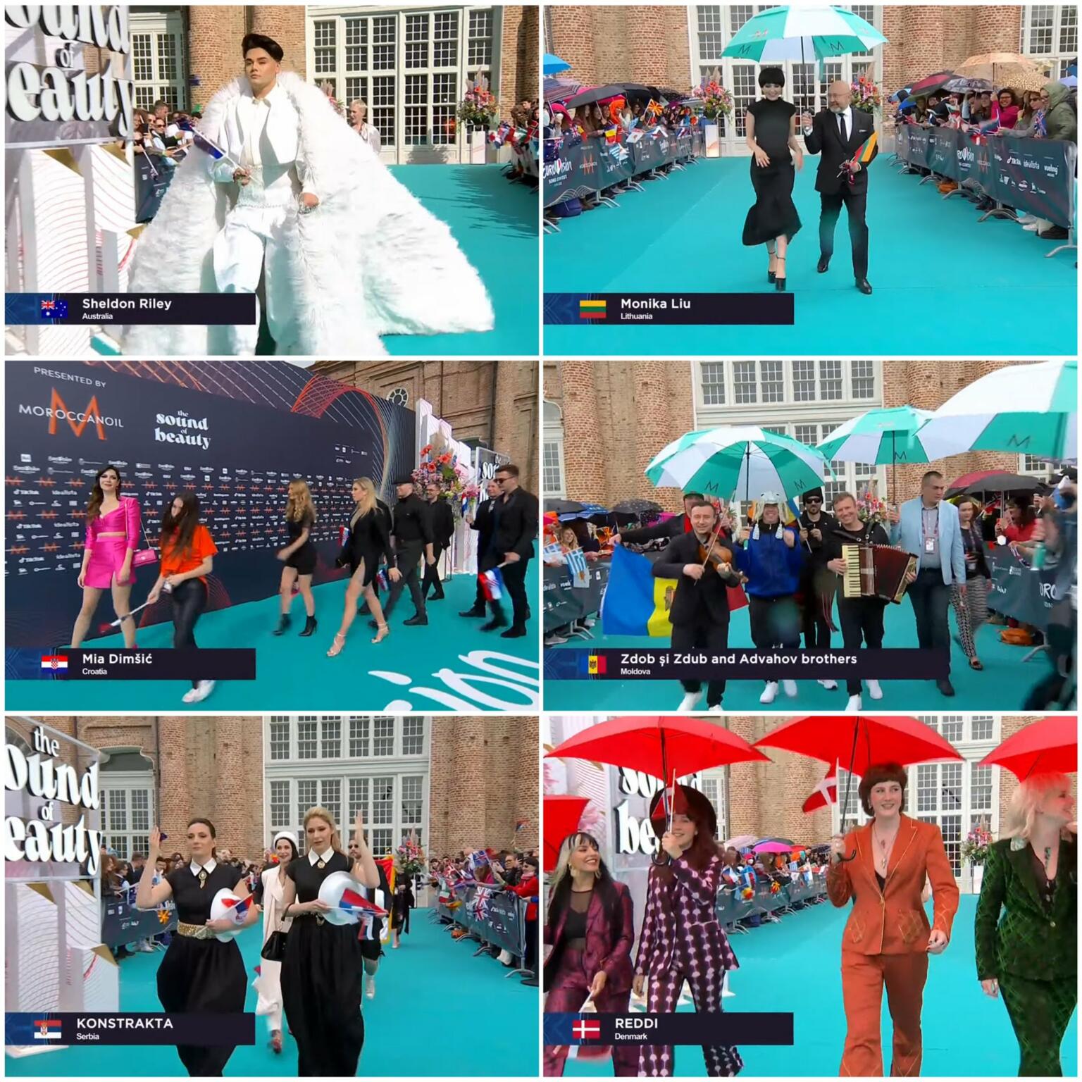 Turquoise Carpet dell'Eurovision top e flop sul tappeto rosso