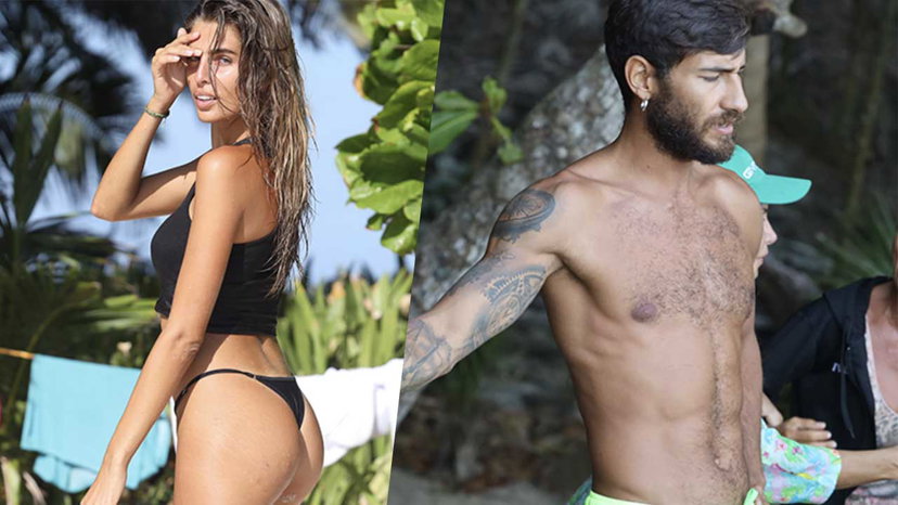 Estefania e Roger sgamati di notte dietro uno scoglio senza telecamere preview