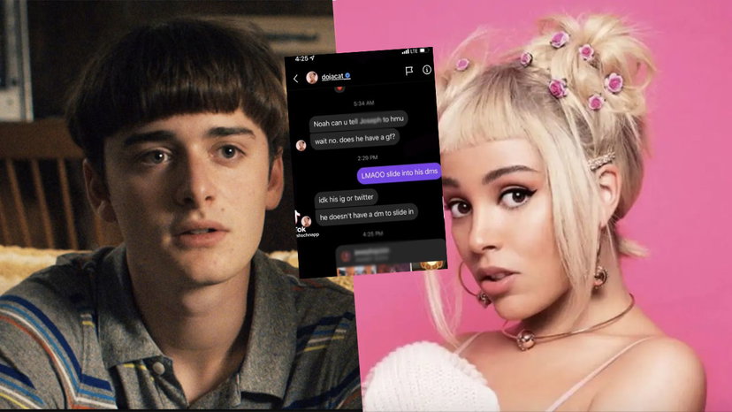 Doja Cat ha una cotta per un attore di Stranger Things e chiede aiuto a Noah Schnapp: lui pubblica i DM preview