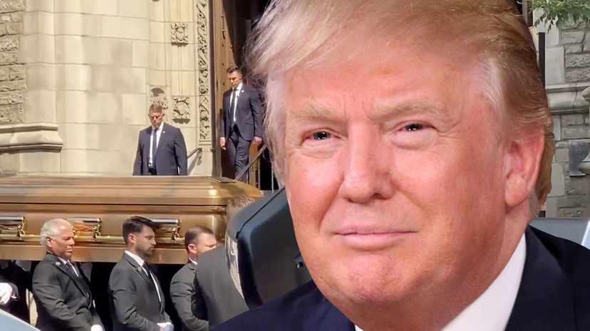 Donald Trump, gaffe anche al funerale dell’ex moglie Ivana preview