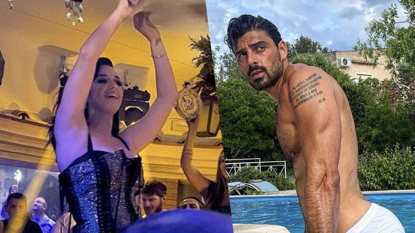 Katy Perry a Capri con Michele Morrone poi canta ad Anema e Core preview