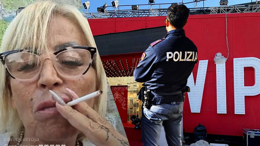 Regina de Roma tenta di fare irruzione nella casa del GF Vip: la Polizia la porta in questura preview