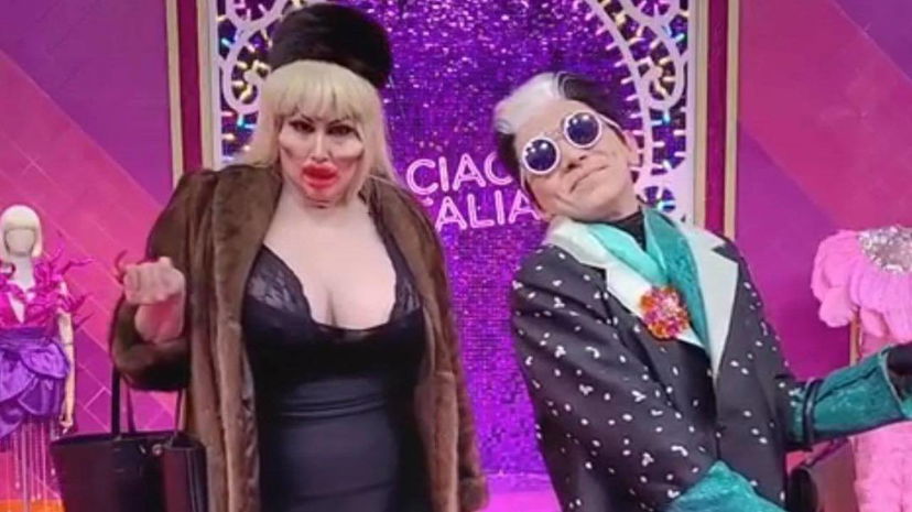 Elenoire Ferruzzi e Cristiano Malgioglio commentano le loro imitazioni a Drag Race Italia preview