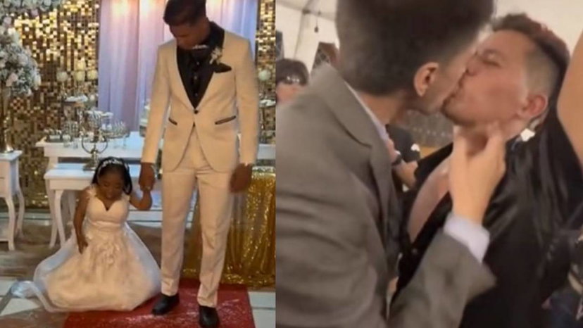 La star di TikTok si sposa, ma il marito alla festa bacia un uomo e lei si arrabbia preview