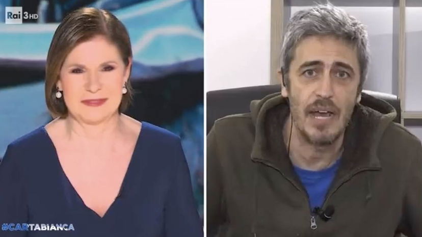 Pif sbotta a Cartabianca: “Mi fai schifo, querelami, ma vaffa…” preview