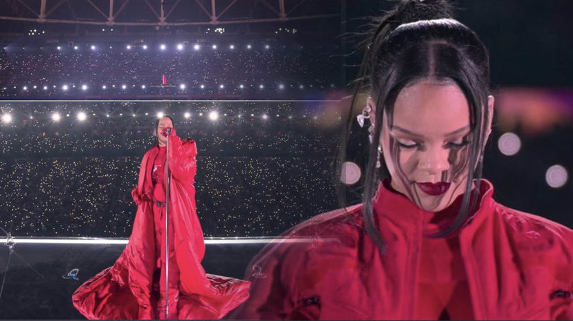 Rihanna incinta del secondo figlio si esibisce al Super Bowl: esibizione e annuncio preview