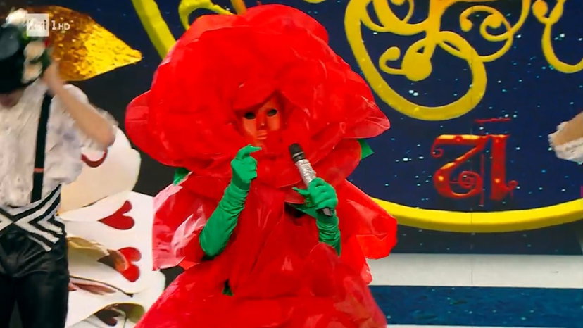 Rosa eliminata a Il Cantante Mascherato: chi c’era sotto la maschera preview