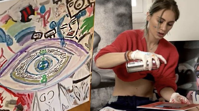 Nikita Pelizon, vende i suoi quadri a 2.000 Euro, scoppia la polemica preview