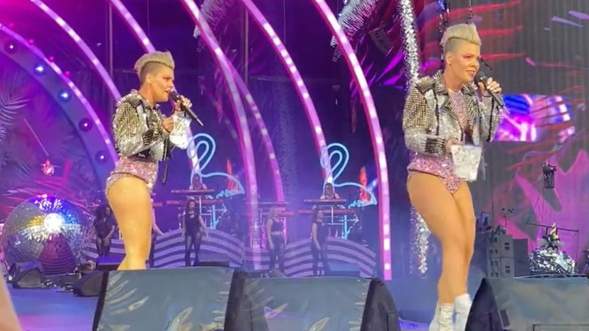 Pink canta e un fan le getta sul palco le ceneri della madre defunta: “Ma è tua mamma?!” preview