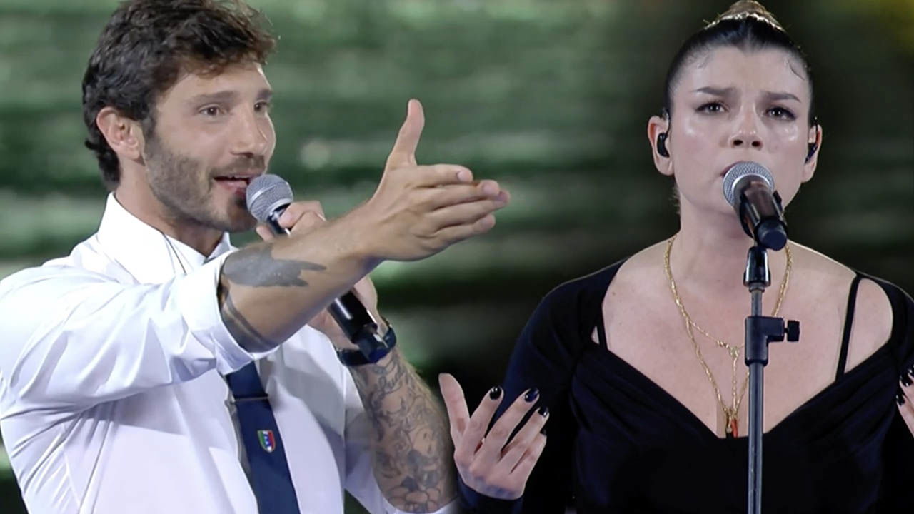 Stefano con Emma sulla Rai