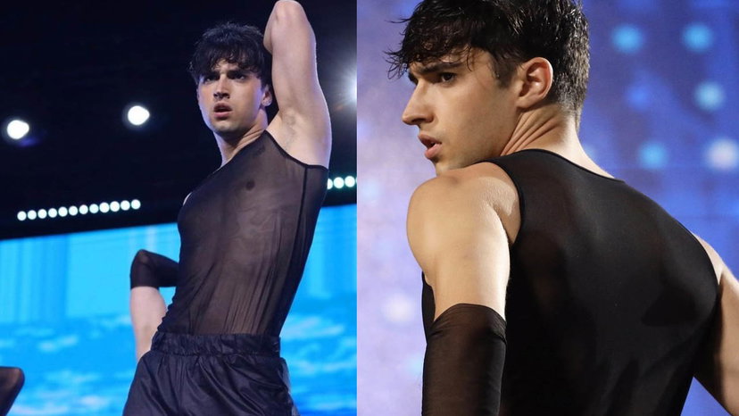 Le tonnellate di Gianmarco Petrelli a Battiti Live durante la coreografia di Furore preview