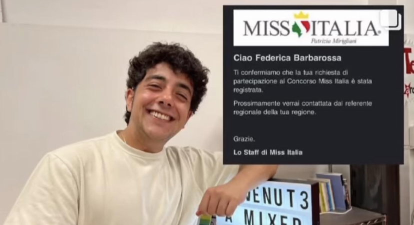 “Miss Italia è per chi è nata donna” e un ragazzo trans si iscrive al concorso preview