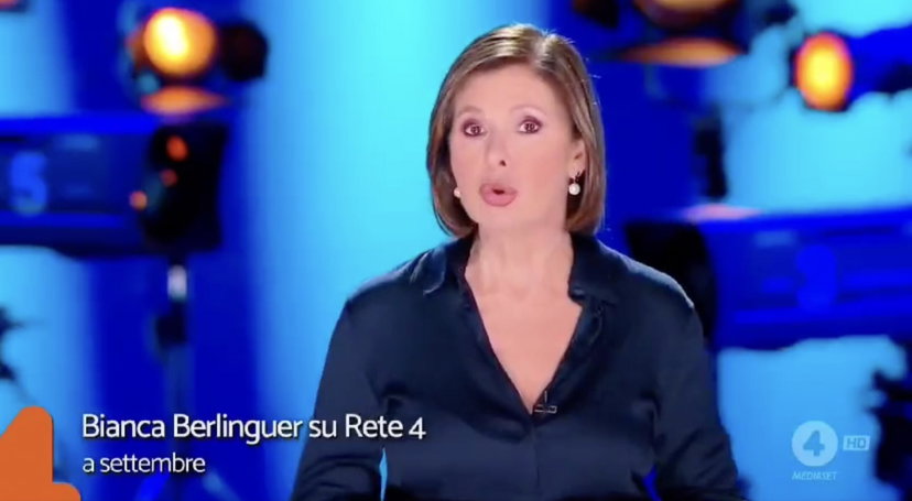 Bianca Berlinguer debutta su Rete4, il primo video per Mediaset preview