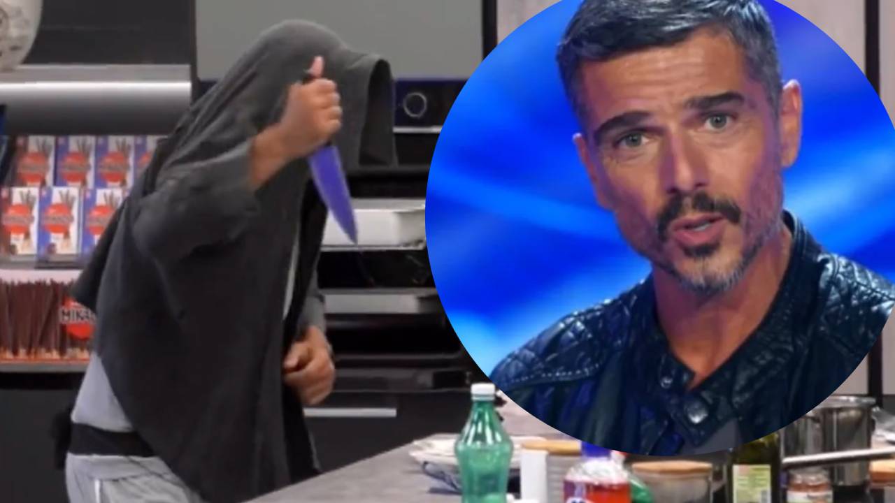 Massimiliano Varrese con il coltello