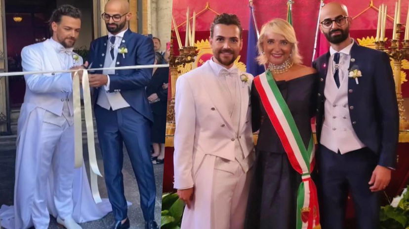 Valerio Scanu ha sposato il compagno Luigi: foto e video del matrimonio preview