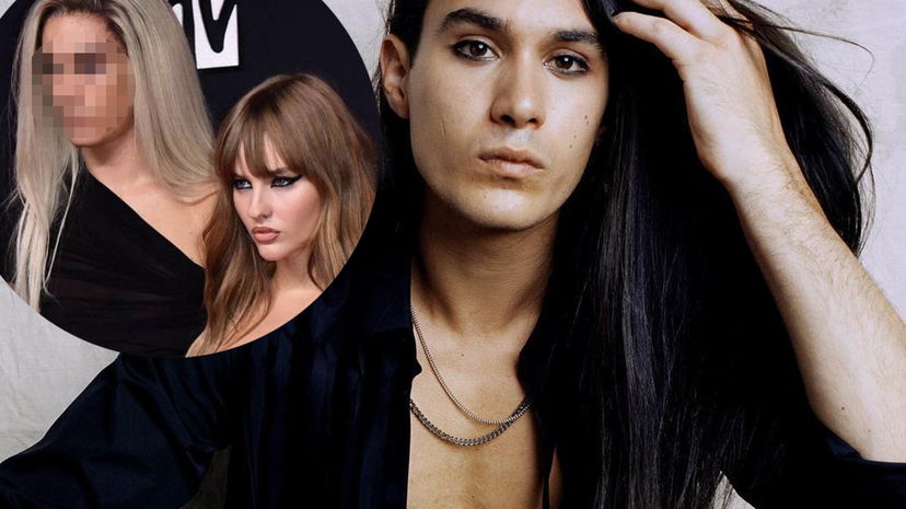 Ethan dei Maneskin biondo platino sul red carpet dei VMAs article-post