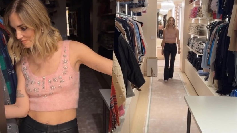 La nuova cabina armadio di Chiara Ferragni è grande quanto un negozio preview