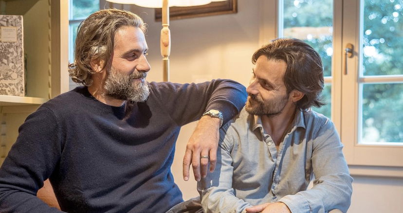 Luca Calvani, la romantica dedica al fidanzato Alessandro Franchini preview