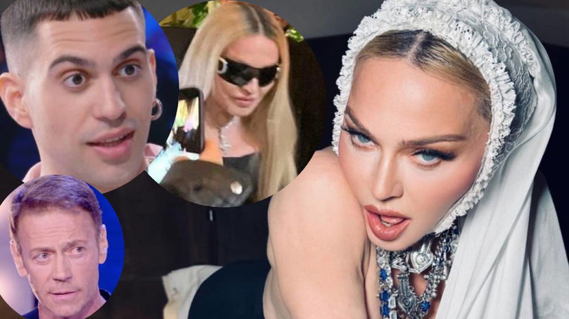 Madonna ad una festa con Rocco Siffredi, Mahmood e Achille Lauro preview