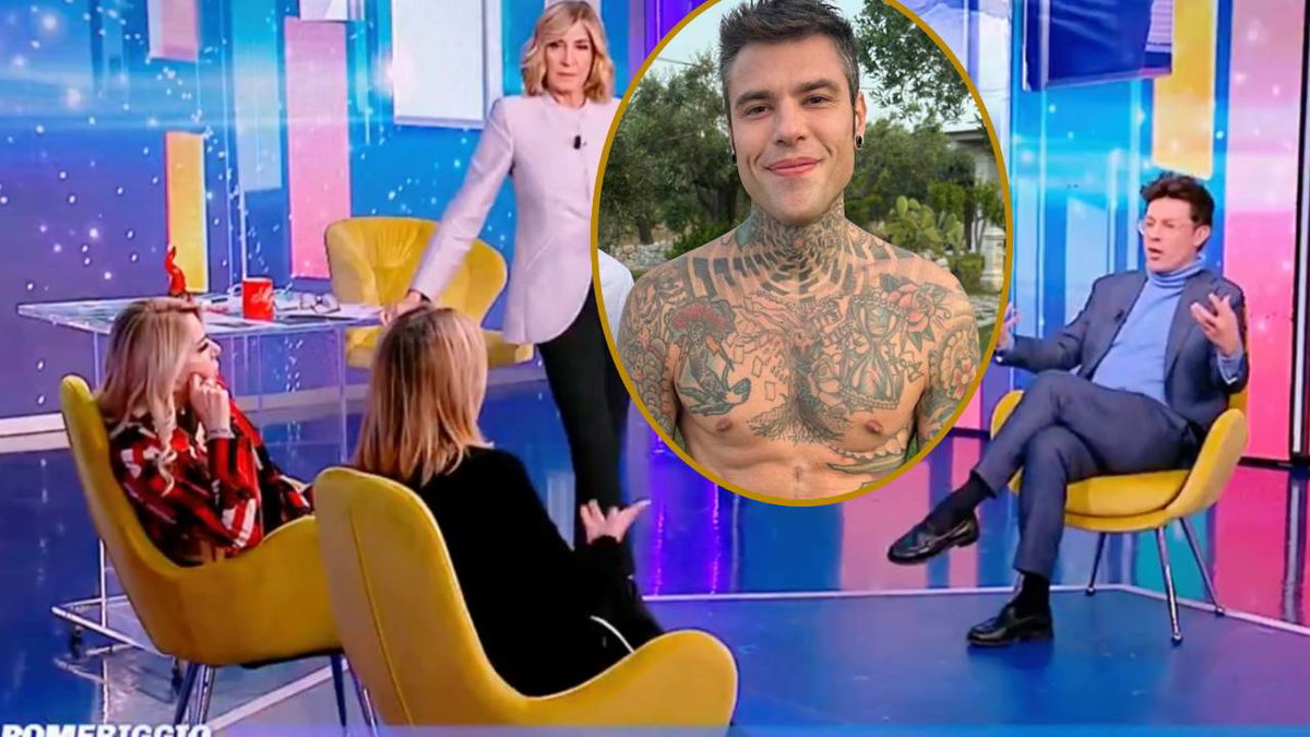 Opinionisti di Pomeriggio 5 si scaldano su Fedez: “Maleducato”, “No! Io l’ho incontrato” article-post