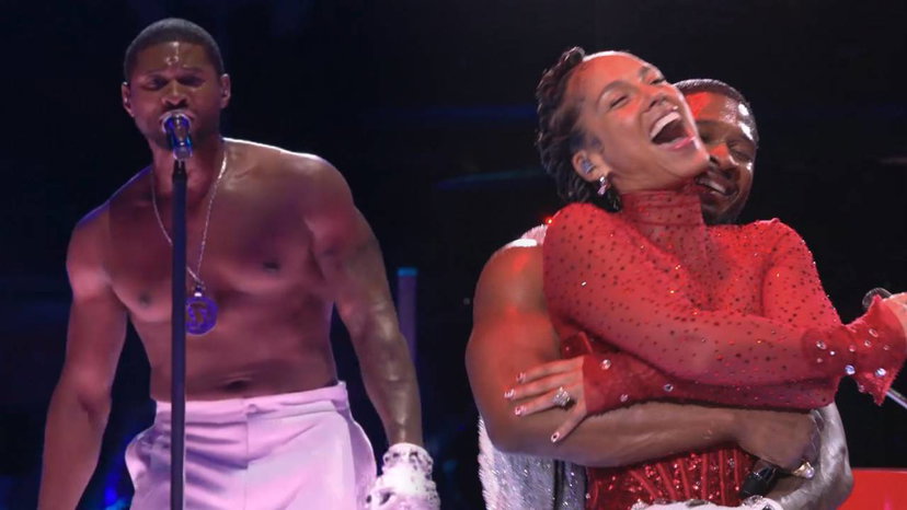 Usher con Alicia Keys all’Halftime Show del Super Bowl: l’esibizione preview