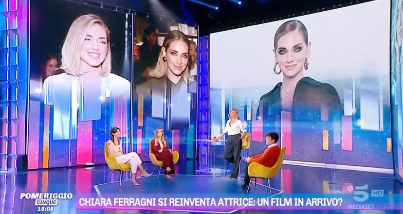 Chiara Ferragni attrice? Gli opinionisti di Pomeriggio 5 stupiscono preview