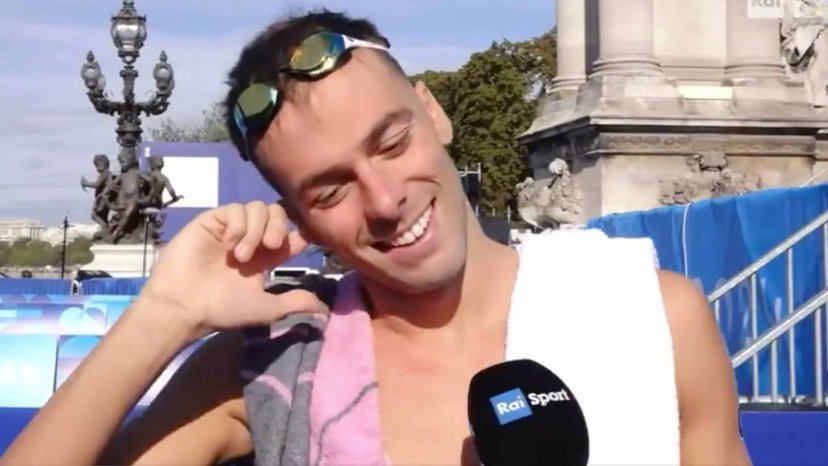 Paltrinieri, commentatori tv fanno una gaffe e credono sia sul podio preview