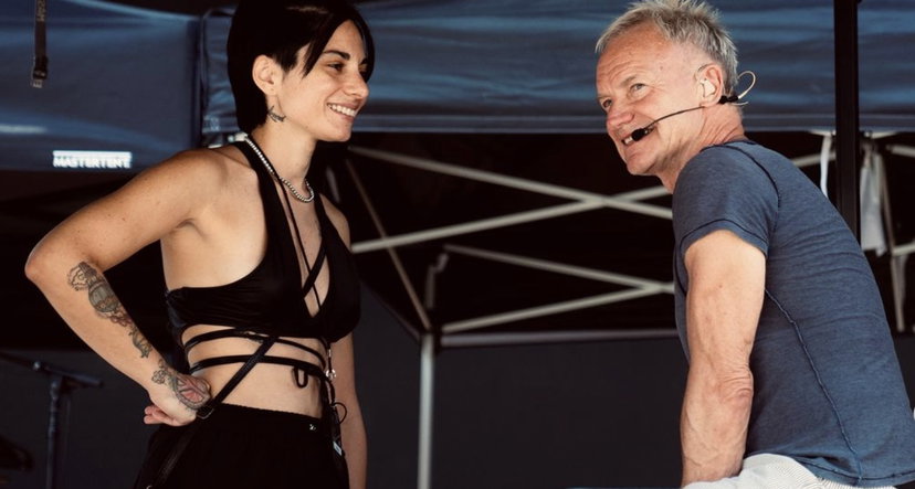 Giordana Angi continua a ricordarci di essere in tour con Sting preview