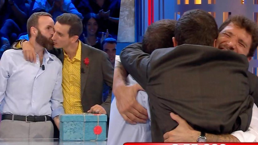 Domingo e il fidanzato festeggiano la vittoria con De Martino ad Affari Tuoi preview