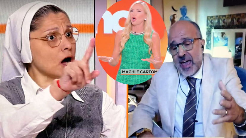 Mattino 4, caos in studio: suora e Panicucci contro un sensitivo, lui spiazza article-post