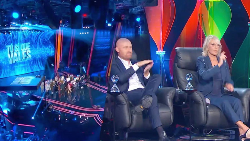 Registrazioni di Tu Si Que Vales: ospite dalle Olimpiadi e lite in studio preview