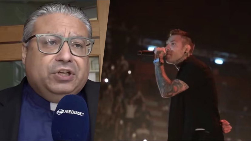 Prete in tv contro l’ospitata di Fedez alla festa della Madonna: “Lo voglio confessare” preview