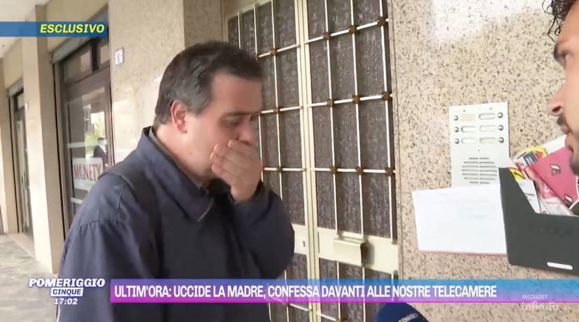 Uomo uccide la madre e lo confessa alle telecamere di Pomeriggio 5: “Sono stato io” preview