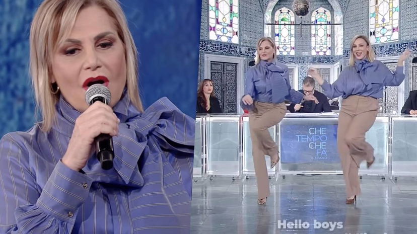 Simona Ventura stona con Bocelli e balla il Da-Da-Um-Pa con la sua imitatrice, è show da Fazio preview