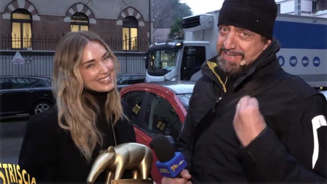 Chiara Ferragni a Striscia: “Sto meglio senza Fedez”, e commenta il duetto con Masini