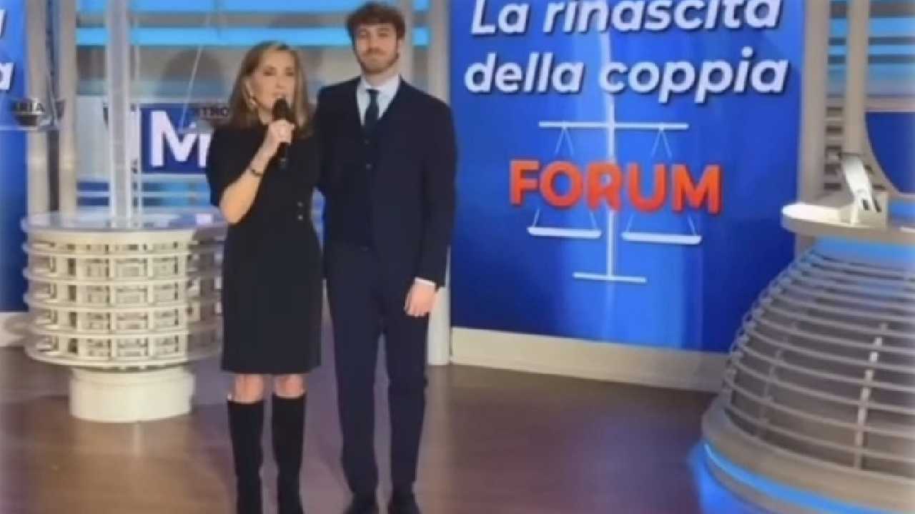 Paolo Ciavarro a Forum dopo la morte della madre, le parole di Barbara Palombelli