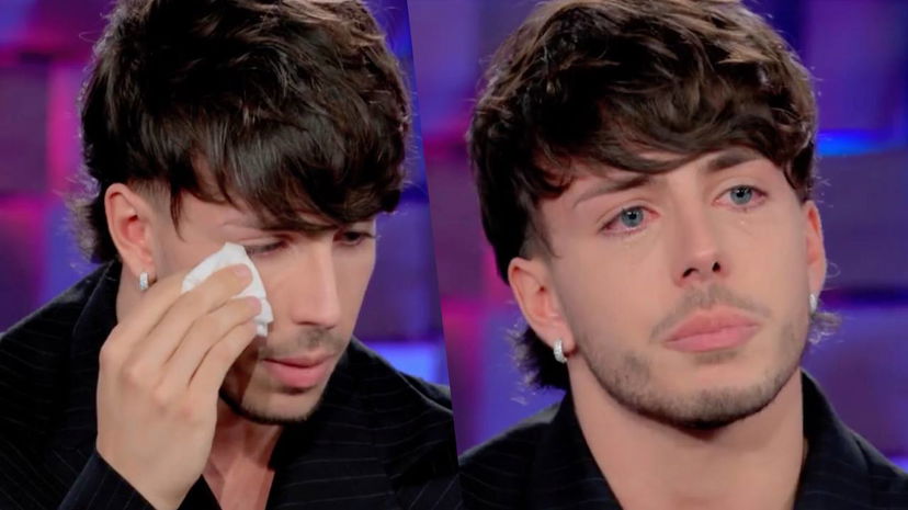 Pianto di Mattia Zenzola a Verissimo: “Ho paura” preview