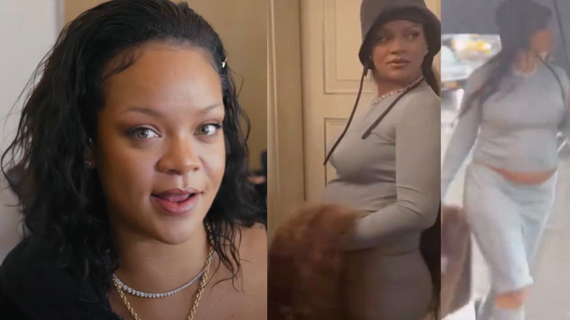 Rihanna è incinta del suo terzo figlio e mostra il pancione al Met Gala preview
